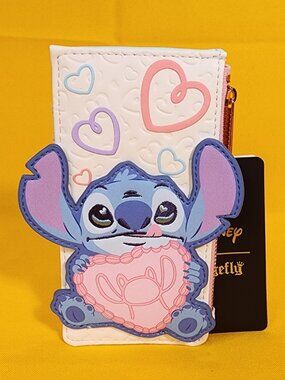 Loungefly Disney Lilo and Stitch Heart Angel Be Mine Large Card Holder Wallet